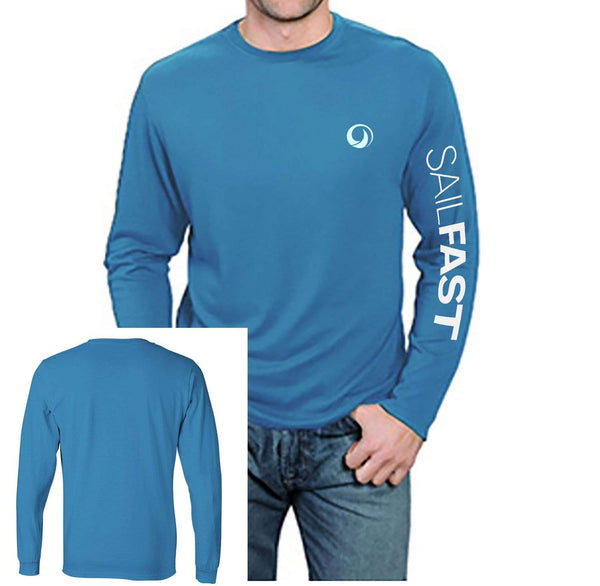 SailFast Apparel, LLC Bamboo Shirt Medium 'Pacific' Sea Blue Bamboo