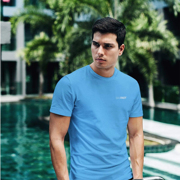 SailFast Apparel, LLC Cotton Medium / Sea Blue 'Ensign'  (5-Colors) Men's 100% Cotton T-Shirt
