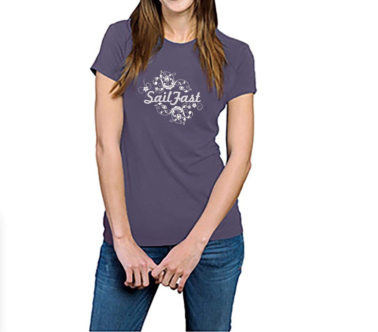 SailFast Apparel, LLC Large 'Silhouette' - Women's Bamboo T Shirt,